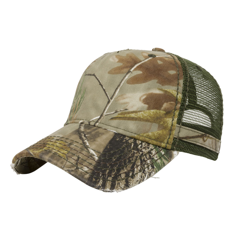 Trendy Heavy Washed Camo Cap